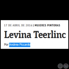 MUJERES PINTORAS - Levina Teerlinc - Por Andrea Piccardo - Domingo, 17 de Abril de 2016